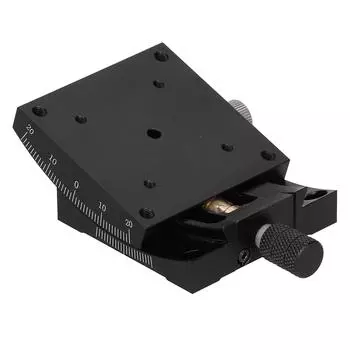 Линейный столик «ласточкин хвост» Линейный столик Гониометр Турбинный червячный узел Ласточкин хвост Тонкая настройка Руководство HXVA60 60x60 мм Линейный столик