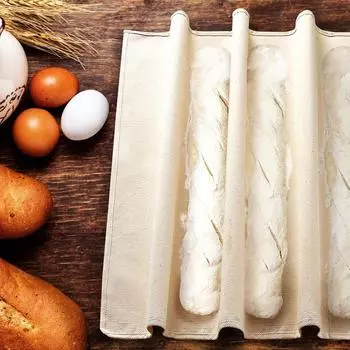 Linen Baking Kitchen Fermented Cloth Proofing Cloth Dough Bakers Mat Pastry Tools 45x36cm