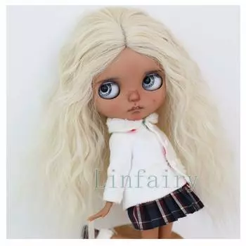 Linfairy inch Doll Длинный парик кудрявый 69 9-10 (Средний блондин)