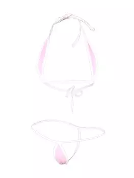 Lingerie Collection Micro Bikini Pink chu-U-chu (M-022)