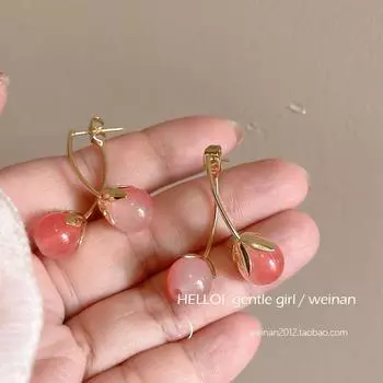Linglan Niche Rear Hanging Silver Nail Mosquito Coil Ear Clip A pair of stud earrings