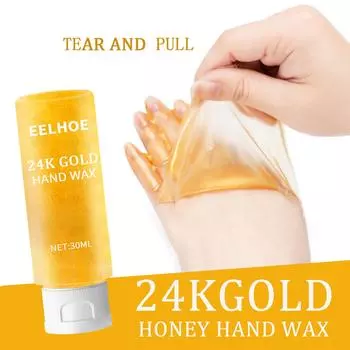 linglong Hand Care Медовый воск для рук Нежная увлажняющая отшелушивающая маска для рук 30 мл