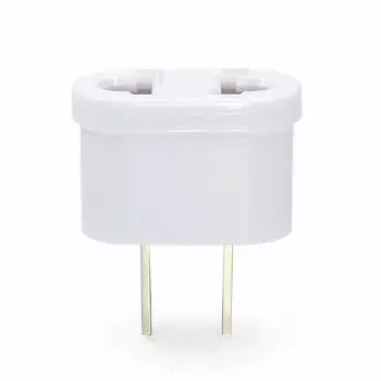 lingzaling Внутренний преобразователь европейского типа в японский позволяет использовать иностранные электротехнические изделия в комплекте с 1 вилкой, (SE/C) (К) Тип, Япония, (белый)