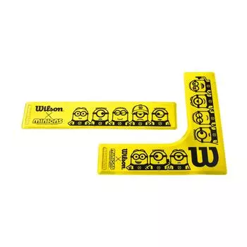 Линии теннисного корта Wilson ЛИНИИ КОРТА MINIONS Корт 4 12 прямых линий WR8418301001 (Линии Миньонов) Углы, желтые/черные