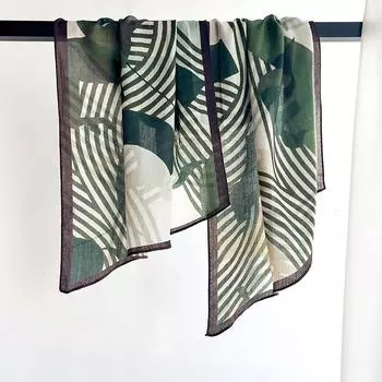 Линии Весна и Осень Лето Новая Модная Полосатый Шарф с Костюмом-Рубашкой Профессиональный Шарф Многофункциональная Повязка на Голову Котенок Женщины 44*152cm