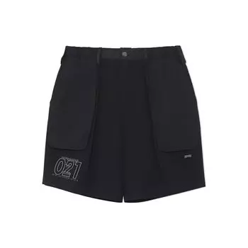 Подкладка Badfive 2022 Shanghai City Limited Series Hu Hood Сплошной цвет Большой карман Прямые повседневные шорты Мужские брюки Черный AKSSA77-3 L