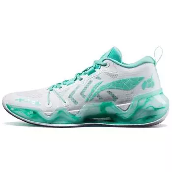 LiNing Blade 2.0 Low Stone Jade Легкая ткань с отскоком Синтетическая кожа TPU Амортизация Противоскользящая Износостойкая Поддержка ABAS103-2 42