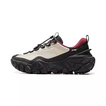 LiNing Dune Sports Удобные Нескользящие Износостойкие Низкие Повседневные Кроссовки Мужские Кроссовки Яично-Серый Темно-Ночной-Черный AGCV117-5 42