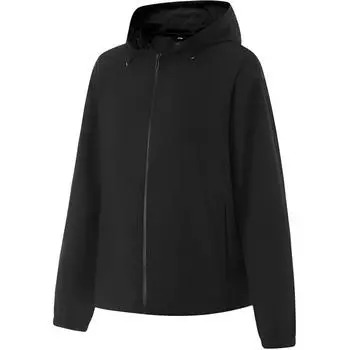 LiNing Fitness Series Sports Casual Simple Solid Color Hooded Jacket Women jackets Black AFDU518-1 L