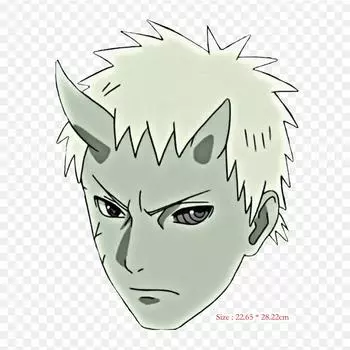 Линия искусства Обито Учиха Саске Учиха Теплообменная нашивка Diy Crafts Моющаяся футболка Джинсовое украшение Бытовая утюг на аппликации