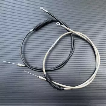 Линия сцепления 140 см/ 160 см/ 180 см для Harley Sportster Iron XL 883 1200 H XL883R PLC Dyna Softail Fat Boy Road King 140cm чёрный