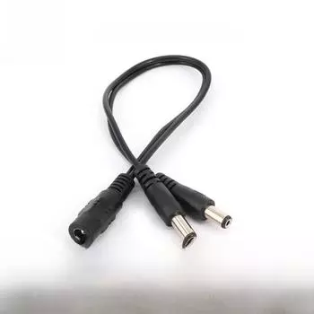 Линия шунта питания постоянного тока 12 В - линия мониторинга светодиодов 1-к-2 Black 1-to-2