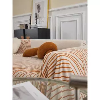 Линия, современный легкий роскошный чехол для дивана из синели, приятный для кожи чехол для дивана, пылезащитное одеяло 180*130cm