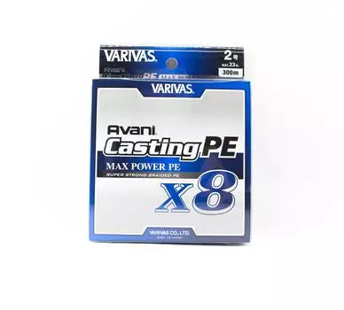 Линия Varivas PE New Avani Max Power Casting X8 300 м PE 2 33 фунта (8562)