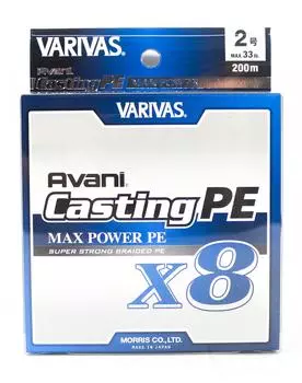 Линия Varivas PE New Avani Max Power Casting X8 200 м PE 2 33 фунта (8500)