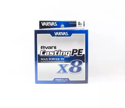 Линия Varivas PE New Avani Max Power Casting X8 400 м PE 8 112 фунтов (7730) белый
