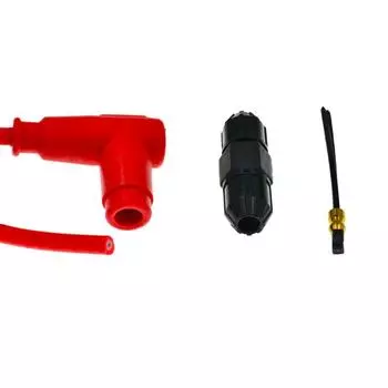 Линия зажигания длиной 49,5 см для запуска двигателя, профессиональные аксессуары для мотоциклов, свечи зажигания, иридиевый силовой кабель красный