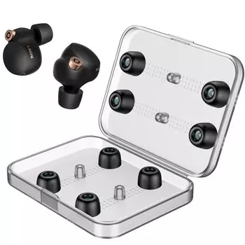 Link Dream Наушники Sony Наушники Наушники Замена 4 пары Размер 2 пары Силиконовые амбушюры Разборные наушники Звукоизоляция Посадка чёрный