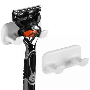 Linkidea 2 шт. держатель для бритвы клейкий крючок для душа органайзер для ванной комнаты для мочалки совместим с бритвой Gillette Fusion 5 Sensor 3, халат, полотенце,