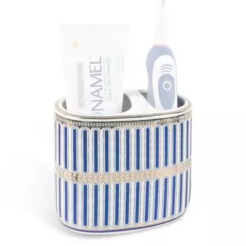 Linkidea Countertop Toothbrush Holder for Bathroom Ceramic Toothbrush Stand for Electric Toothbrush and Toothpaste Organizer Compatible with iO PHILIP