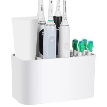 Linkidea Shower Electric Toothbrush Holder Plastic Toothbrush Organizer Electric Toothbrush Stand Compatible with Oral B iO Series Philips Nikare