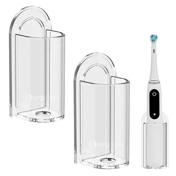 Linkidea Wall Mounted Bathroom Electric Toothbrush Acrylic Toothbrush Self Adhesive Toothbrush Compatible with iO Philip Sonicare ProtectiveClean