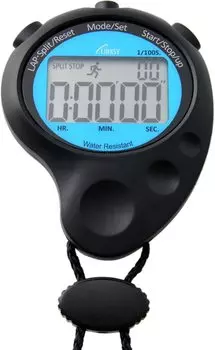 LINKSY брызгозащищенный многофункциональный секундомер измерение секунд 10 счетчик часов 20 памяти с функцией часов синий x черный LS002BBA 1/100