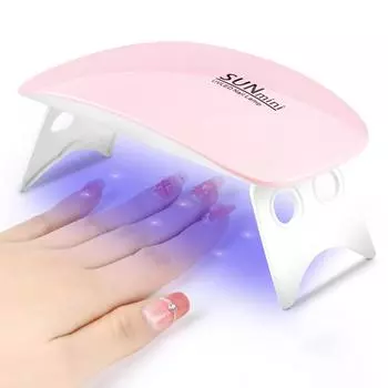 LINMANDA Mini Nail Dryer Lamp 6W LED UV портативная сушилка для ногтей лампа для сушки гелевого лака с настройкой таймера 60 с/120 с