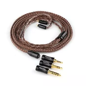LINSOUL TRIPOWIN Amber 32 AWG OFC Earphone Upgrade Cable High-End (0.78mm2pin terminal)