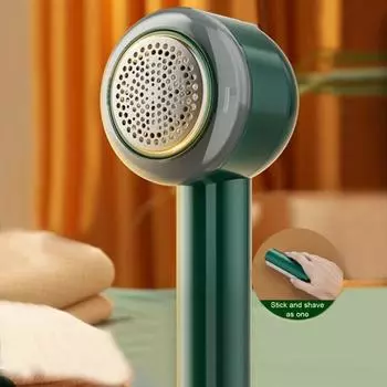 Lint Remover Fabric Shaver Hair Ball Trimmer 6-Blade Stainless Steel Blades 1000mAh Battery кремовый
