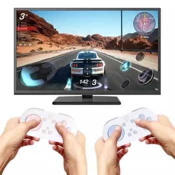 LinYuvo KS54 беспроводной Bluetooth-совместимый карманный мини-геймпад 180 мАч игровой контроллер для Android/iOS/Switch/Switch OLED розовый