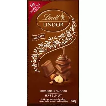Linz Lindor Hazelnut Singles 100 г шоколада 1