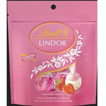 Linz Lindor Клубника Упаковка 4P Шоколад 1