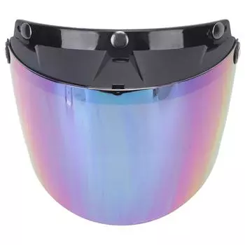 Линза для мотоциклетного шлема с металлической кнопкой, съемная защита от ультрафиолета, регулируемая линза для козырька мотоциклетного шлема