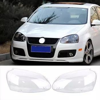 Линза фары для GOLF 5 MK5 2005 2006 2007 2008 2009 Автомобильные фары Крышка фары ЗАМЕНА СТЕКЛЯННОЙ ЛИНЗЫ ФАРЫ