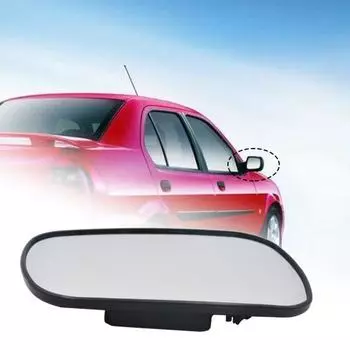 Линзы бокового зеркала. Жесткость установки автомобиля. Высокая легкость стекла. Зеркало бокового крыла левого пассажира.