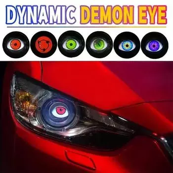 Линзы Demon Eyes для модификации противотуманных фар автомобиля, 3-дюймовые водонепроницаемые линзы Devil Eyes, 12 В, WIFI, комплекты для модернизации, аксессуары