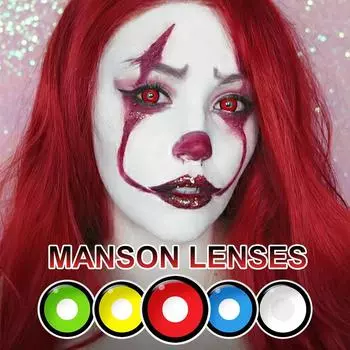 Контактные линзы в стиле хеллоуин 14.5mm жёлтый