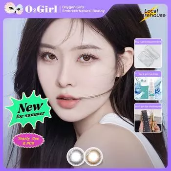 Линзы Mrs.H Angel Eyes Lens Линзы Серые линзы для глаз Silk Series 1 год нулевой, 14,2 мм контактные линзы