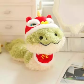 Lion Awakening Soft Snake Plush Doll Green Snake Animal Plush Doll Cartoon Snake Plush Toy Kids 25cm-style A