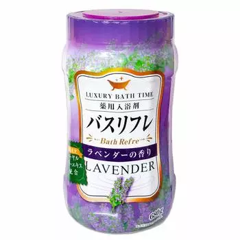 Lion Chemical Bath Refle Лечебные соли для ванн с ароматом лаванды