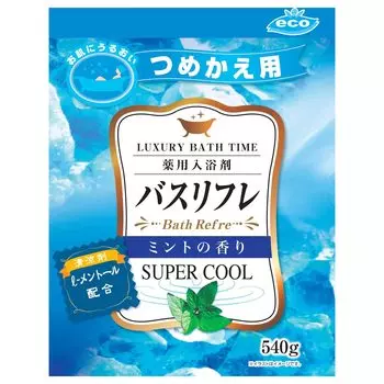 Lion Chemical Bath Refle Super Cool Лечебная соль для ванн M Refill 540 г