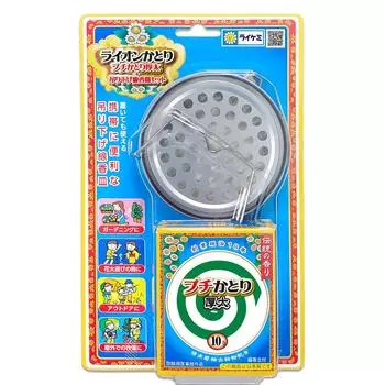 Lion Chemical Katori Благовония Petit Katori Outdoor Farm Work Толстые 10 рулонов в коробке EM Подвесной набор благовоний +