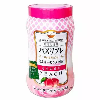 Lion Chemical medicated bath salts pink cloudy water peach scent