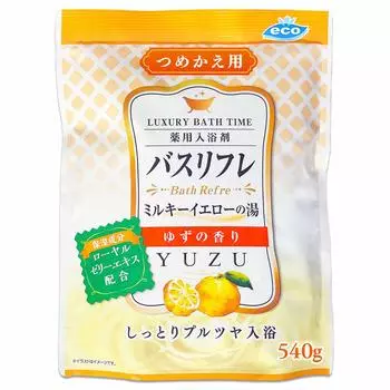 Lion Chemical medicated bath salts yellow cloudy water refill yuzu scent