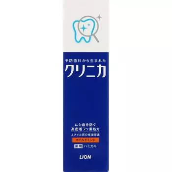 Зубная паста LION Clinica HAMIGACHI MILD MINT 30 г (Квази-лекарство) Профилактика кариеса Использовать: - Возьмите около 1 см зубной пасты на зубную щетку и почистите ее.. Полоскание