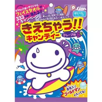 Lion Confectionery Kiretaru Candy 89gFeaturesGrape-flavored candy in the form of Kieneru-kun and mu FeaturesGrape-flavored candy in the form of Kiener 1