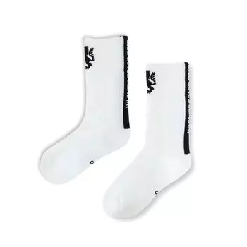 Lion de Kapelmuur Cycling Racing Size M Socks, Long, White, белый