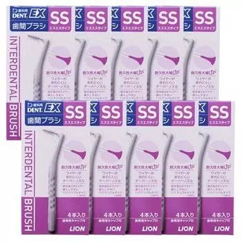 LION DENT EX interdental brush SS EX interdental 10 40 pieces set (LION DENT. brush) boxes,