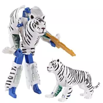 Lion Elephant Deformation Action Figure Zoo Tiger Model Transformation Toy Toddlers Boys Tiger